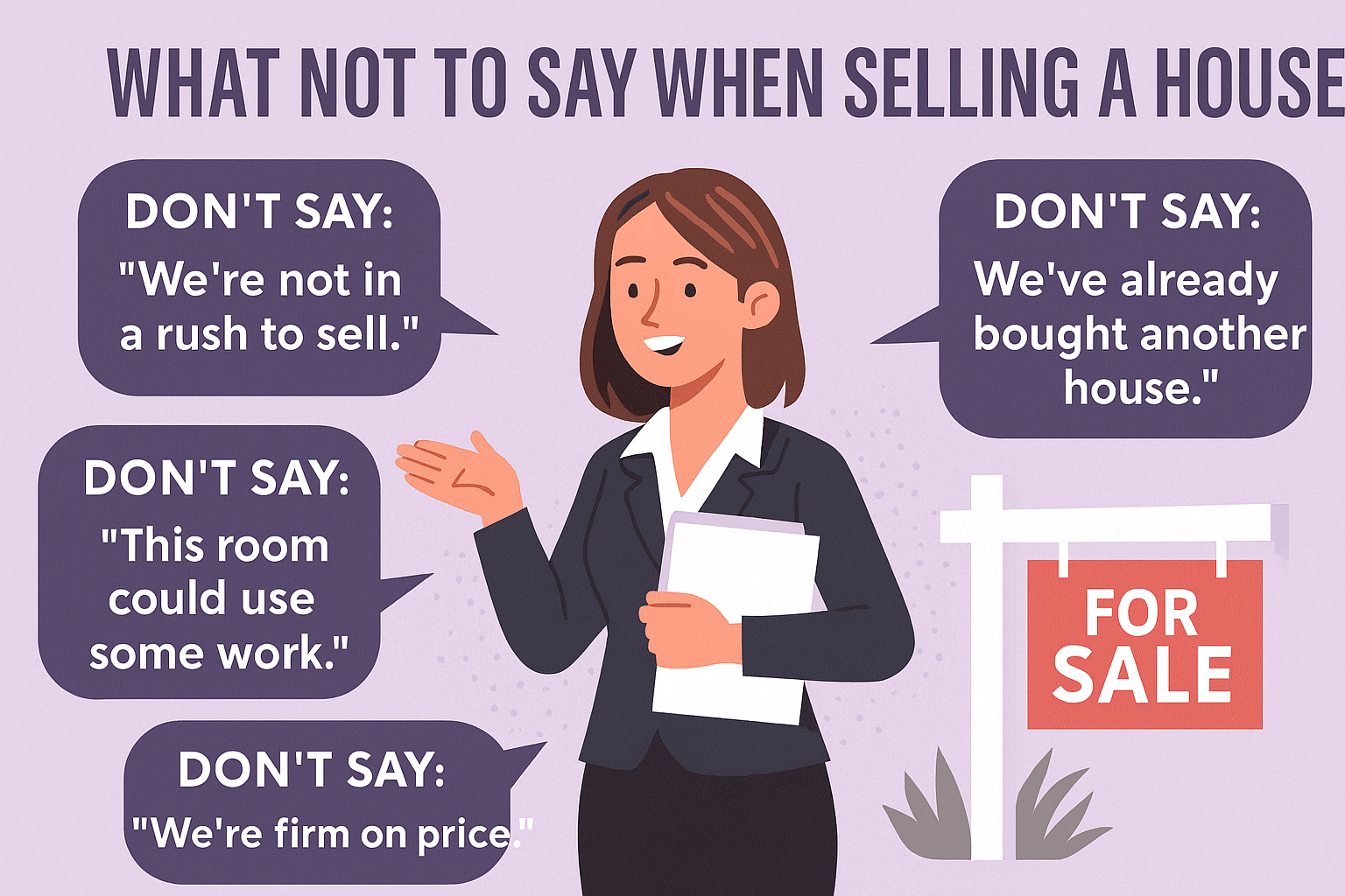 What Not to Say When Selling Your Home